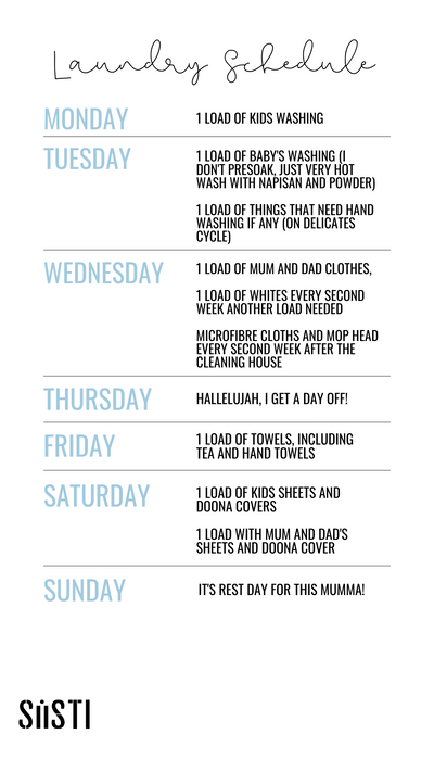 The Ultimate Laundry Schedule