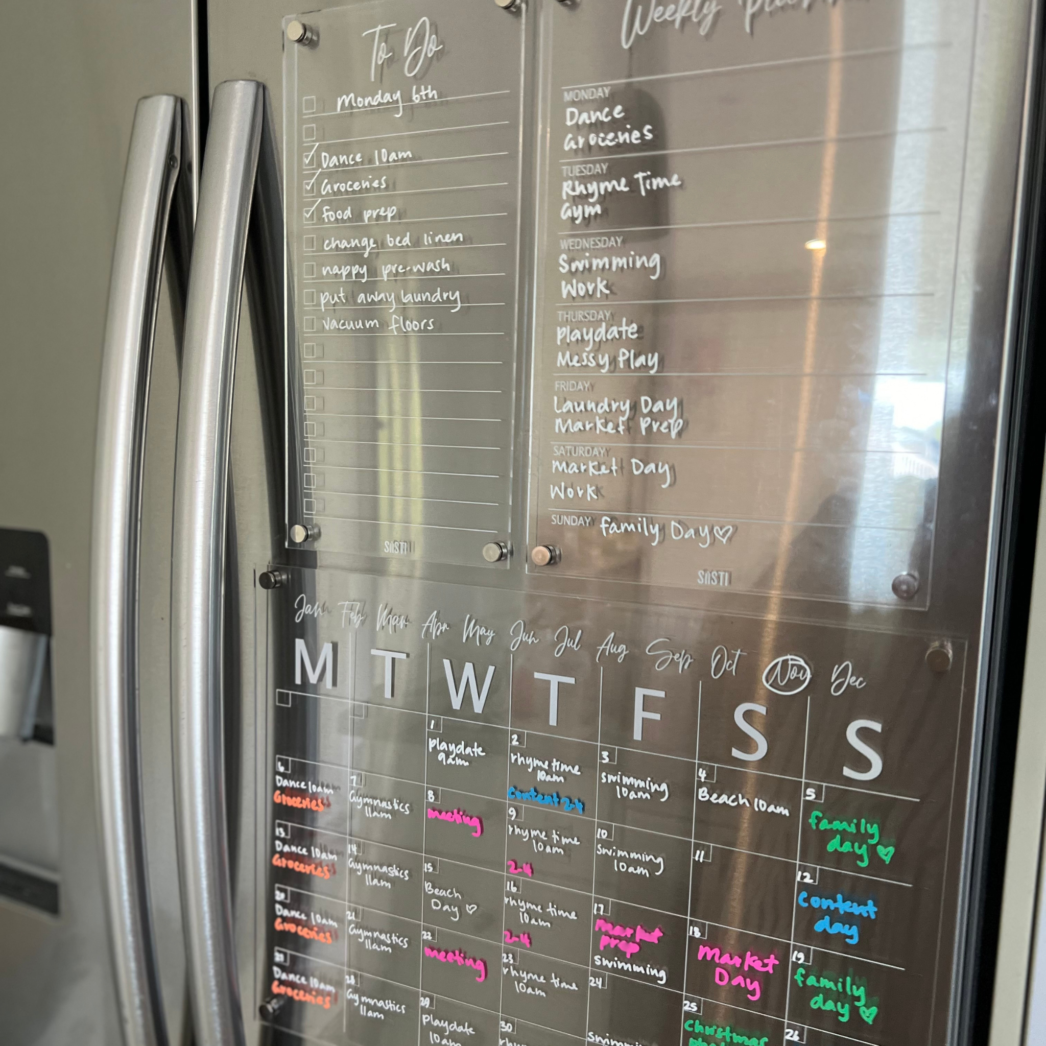 Magnetic Acrylic Planners