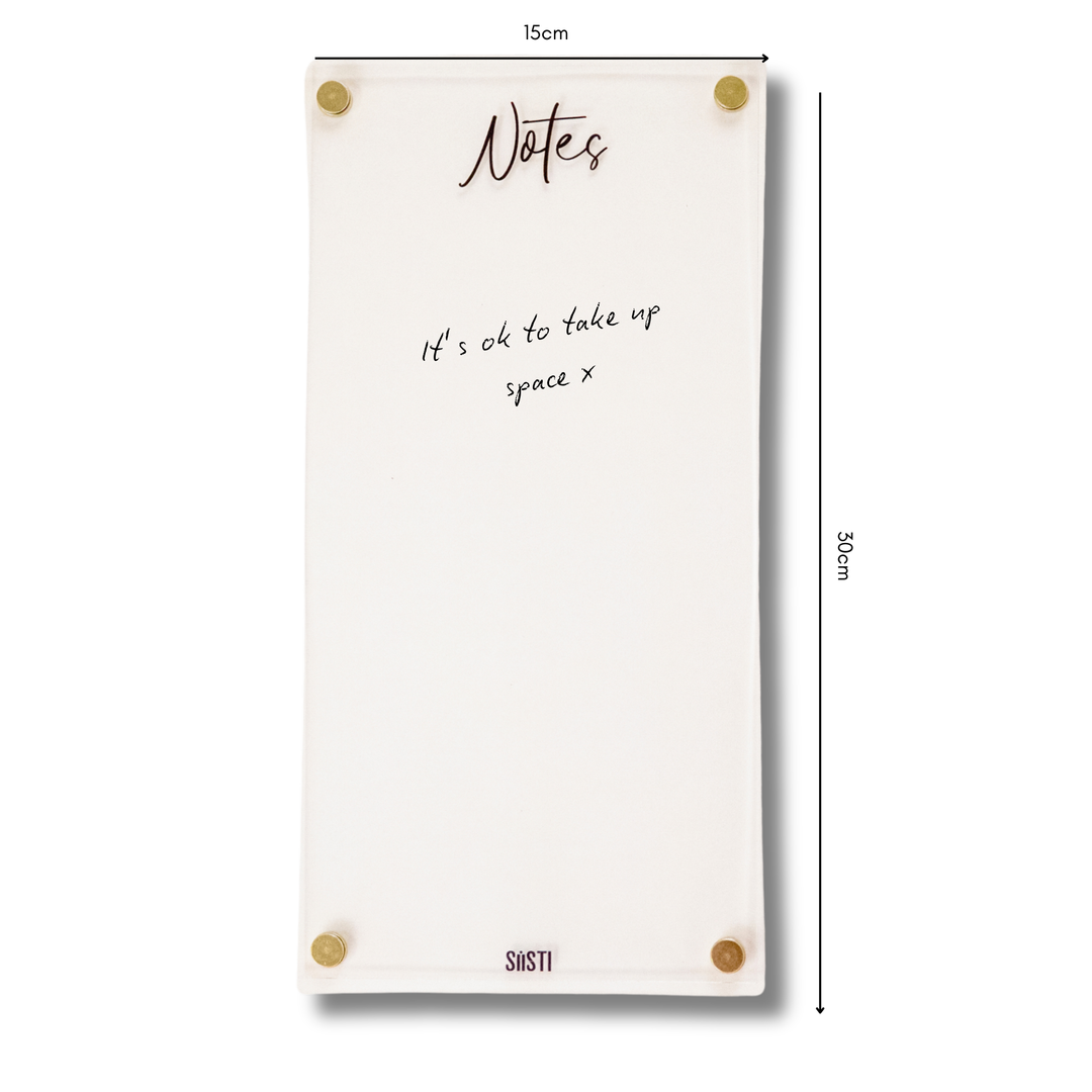 Acrylic | Magnetic | Notes | CLEAR