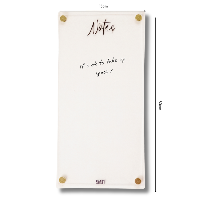 Acrylic | Magnetic | Notes | CLEAR