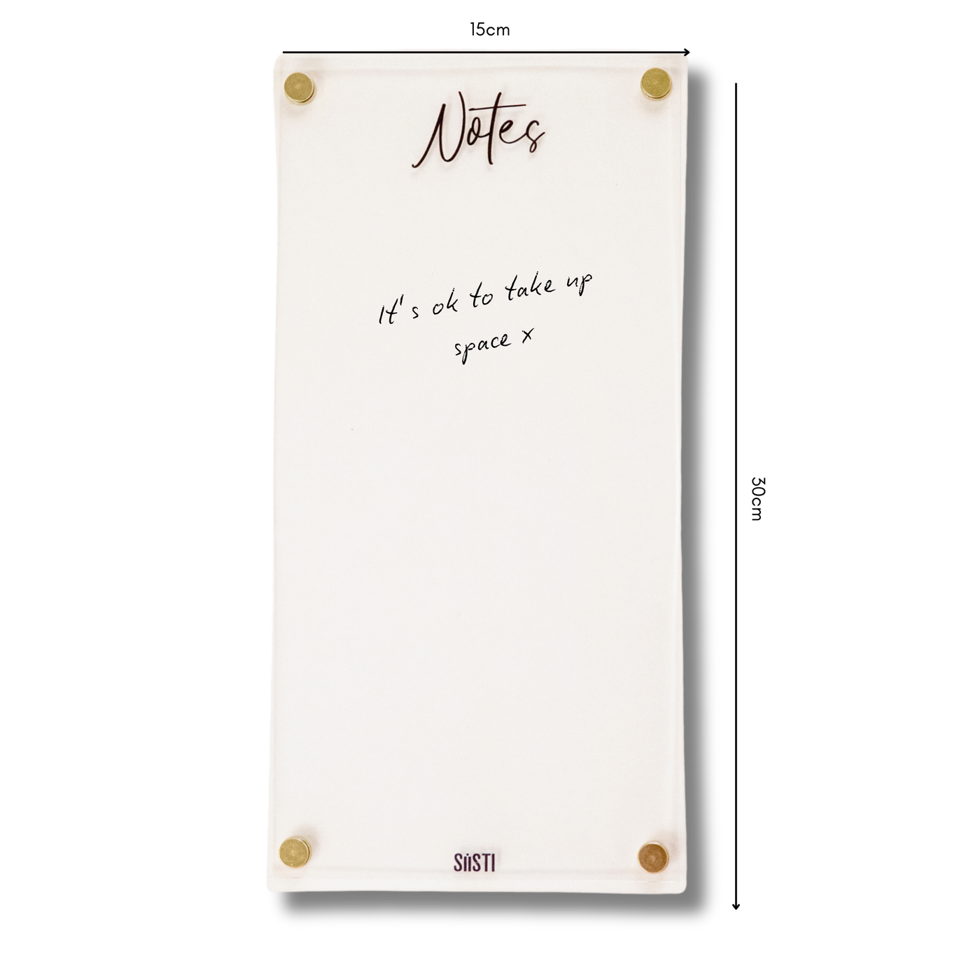 Acrylic | Magnetic | Notes | CLEAR