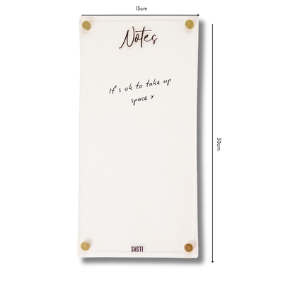 Acrylic | Magnetic | Notes | CLEAR