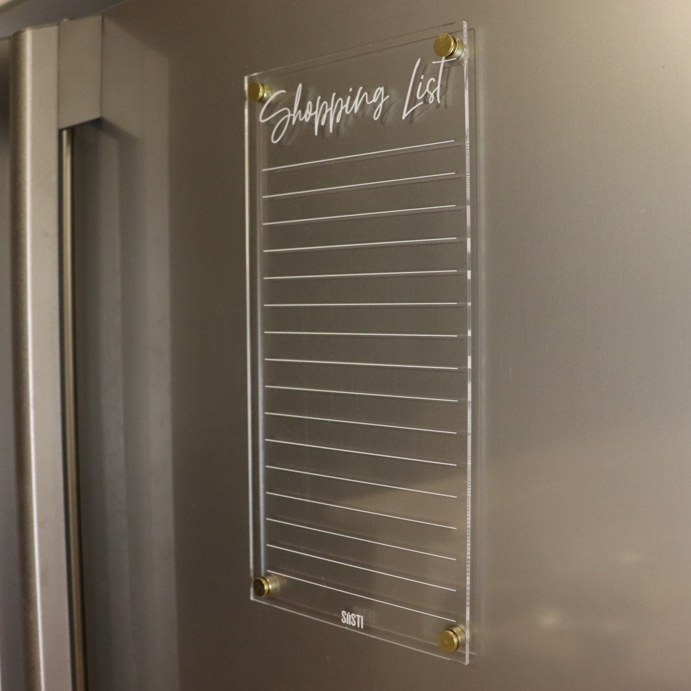 Acrylic | Magnetic | Shopping List | CLEAR