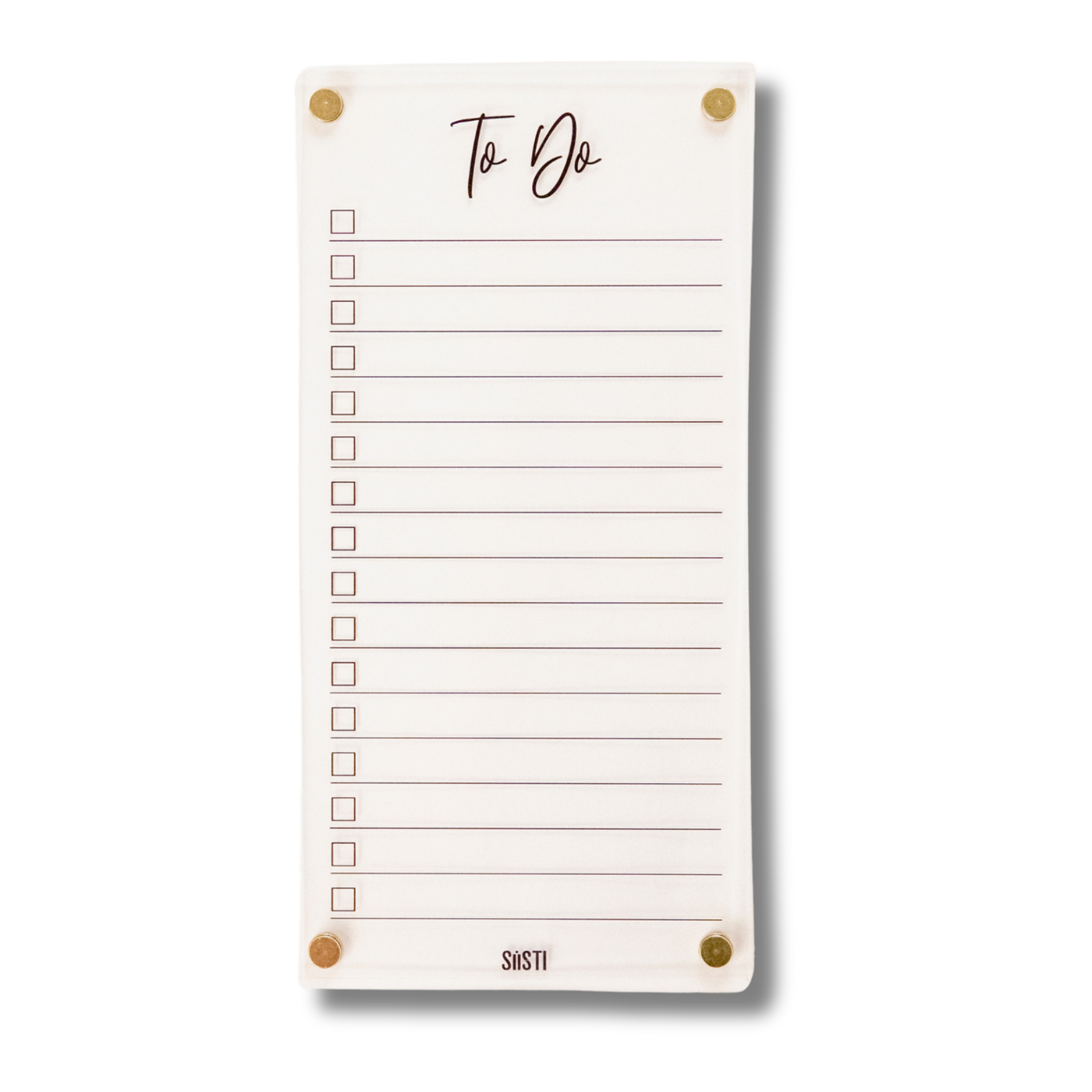 Acrylic | Magnetic | To Do List | CLEAR