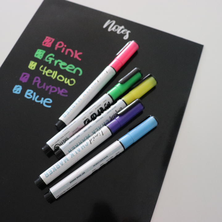Siisti Finer Tip Wet Erase Chalk Marker Set