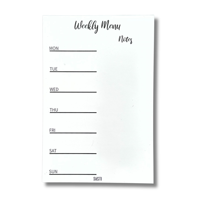 Magnetic | Weekly Menu Planner | With Notes