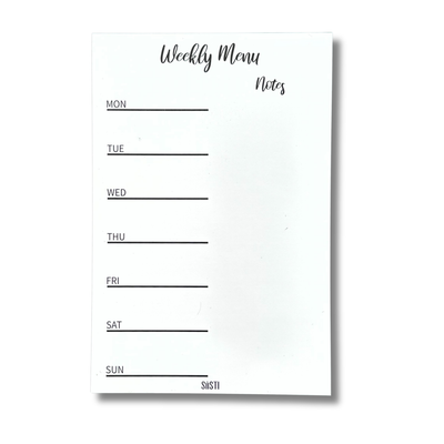 Magnetic | Weekly Menu Planner | With Notes