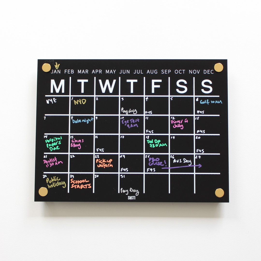 Acrylic | Monthly | Wall Planner