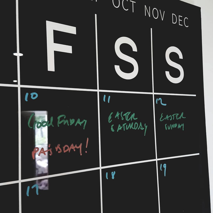 Acrylic | Monthly | Wall Planner