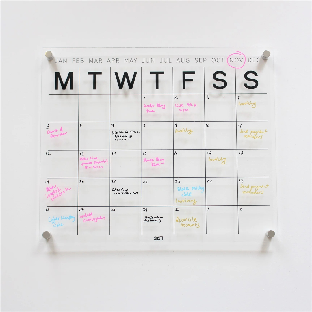 Acrylic | Monthly | Wall Planner