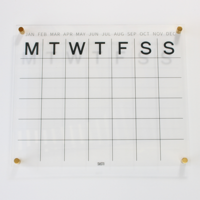 Acrylic | Monthly | Wall Planner