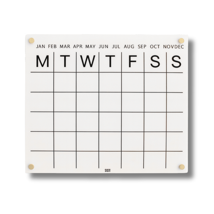 Acrylic | Monthly | Wall Planner