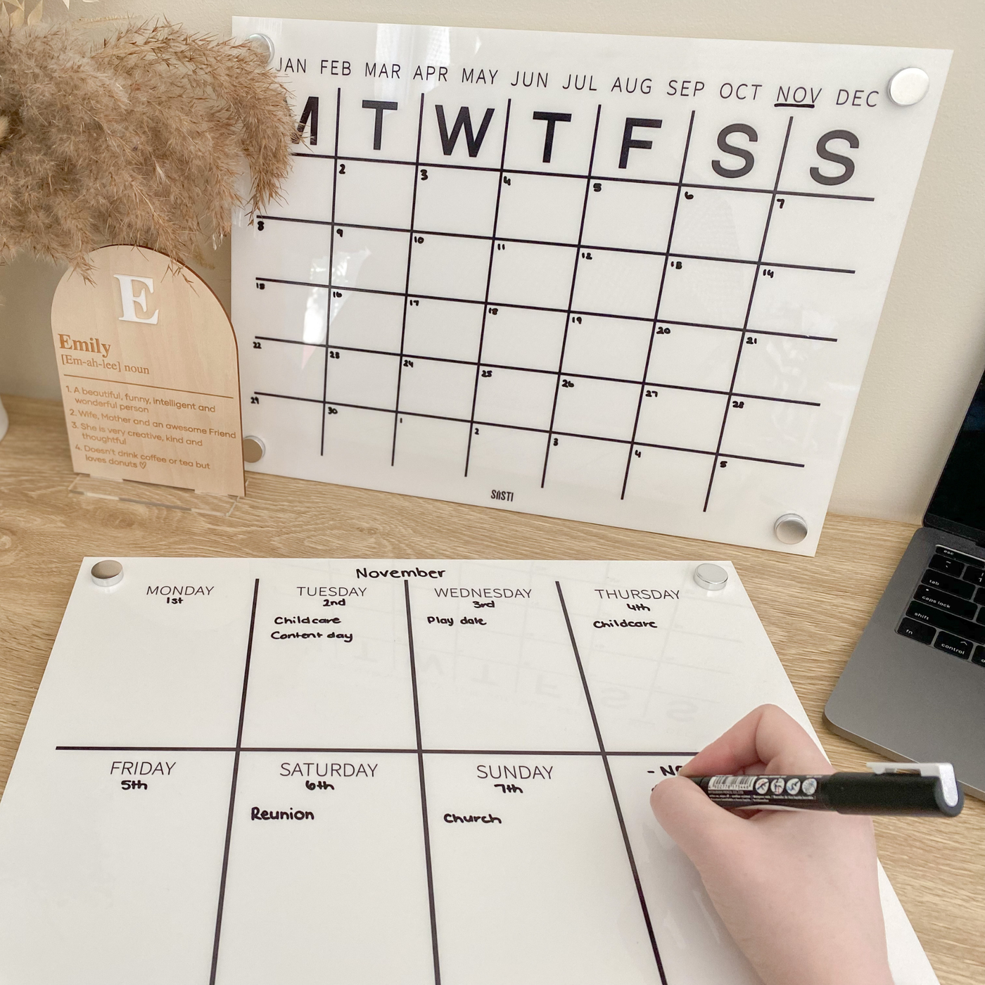 Acrylic | Monthly | Wall Planner