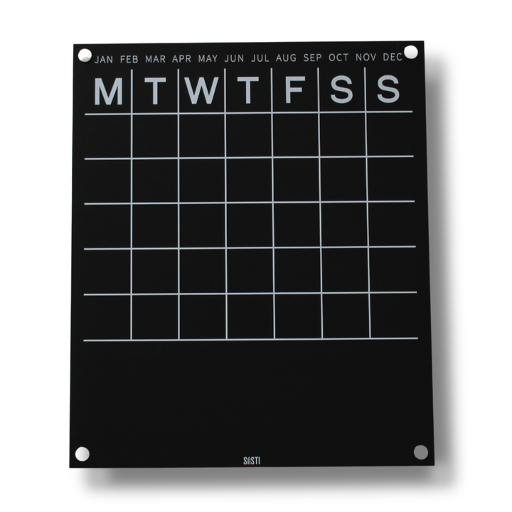 Acrylic | Monthly | Wall Planner with Notes