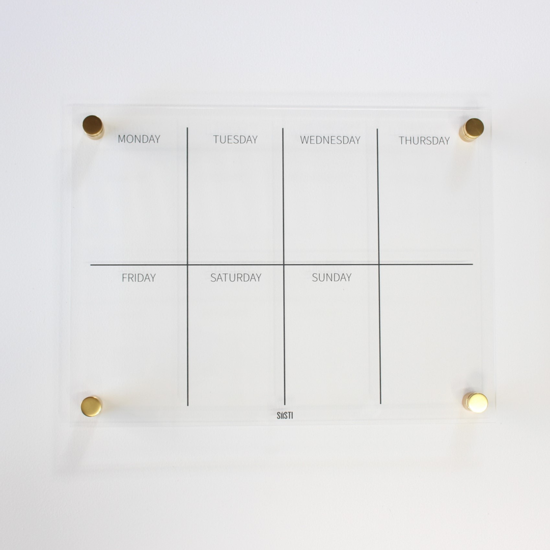 Acrylic | Weekly Wall Planner | Landscape