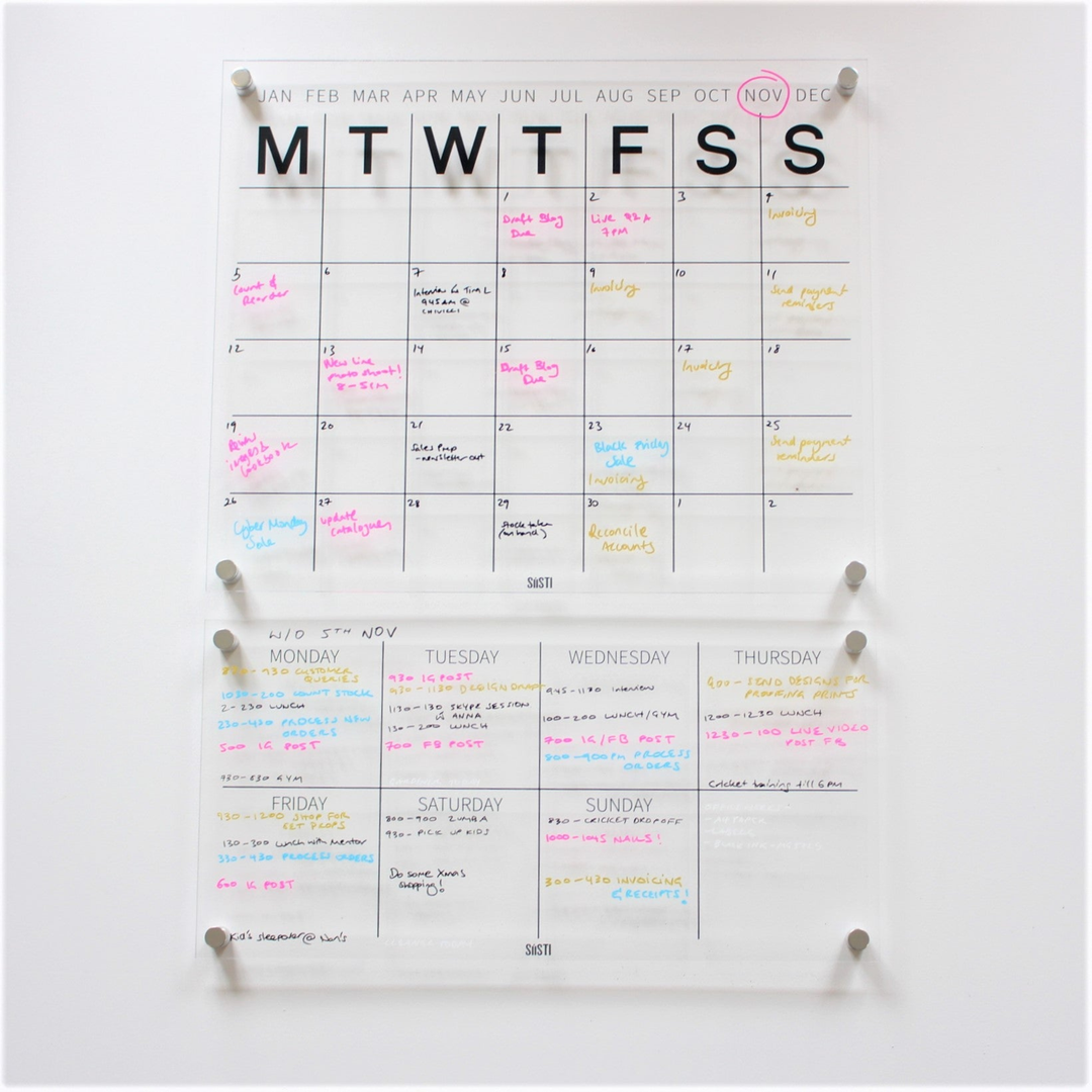 Acrylic | Weekly Wall Planner | Landscape