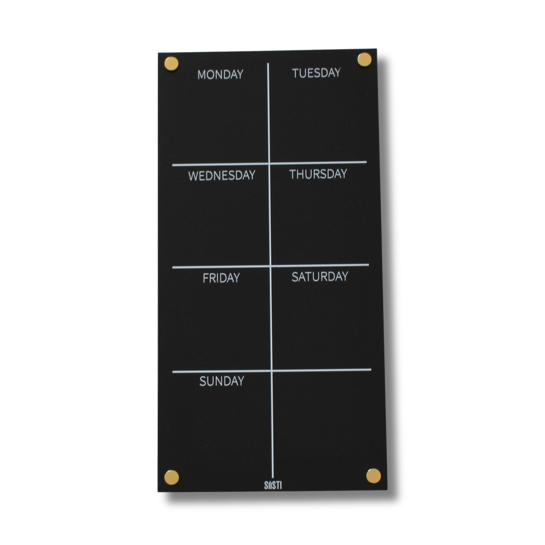 Acrylic | Weekly Wall Planner | Portrait
