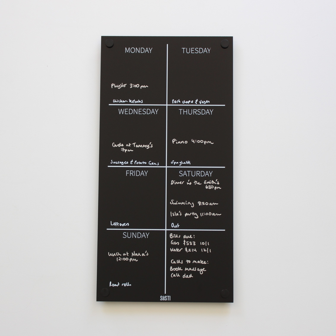 Acrylic | Weekly Wall Planner | Portrait