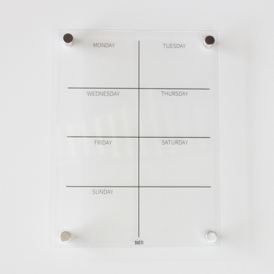 Acrylic | Weekly Wall Planner | Portrait
