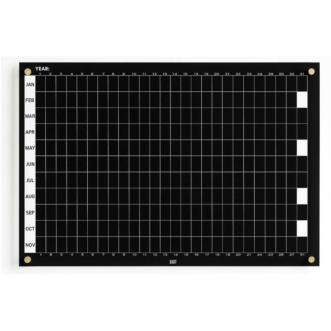 Acrylic | Yearly Planner | Top Down