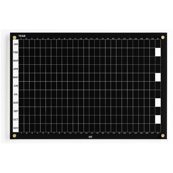 Acrylic | Yearly Planner | Top Down