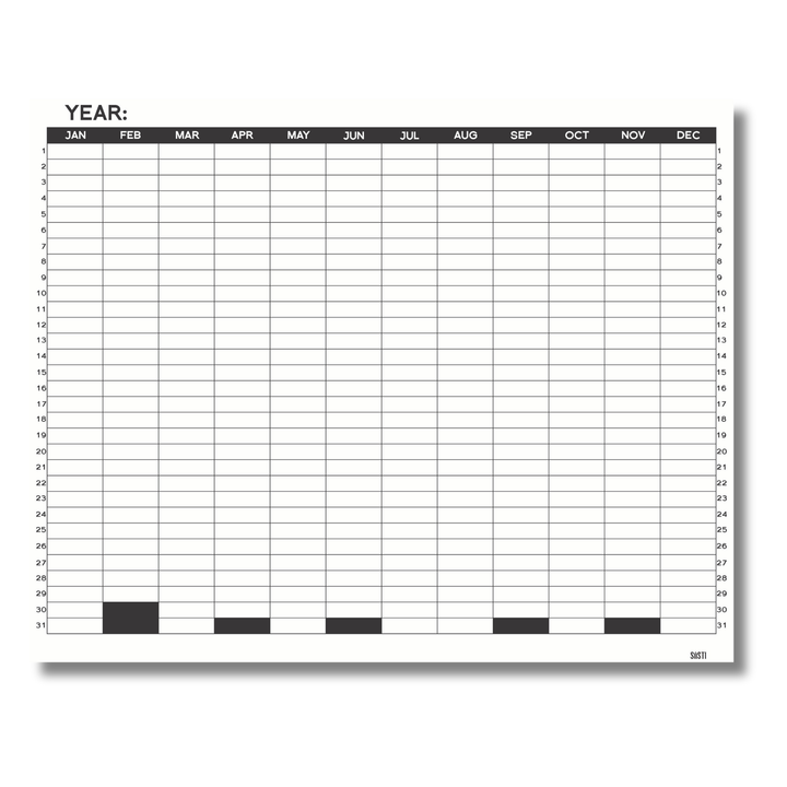 Acrylic | Yearly Planner | Landscape