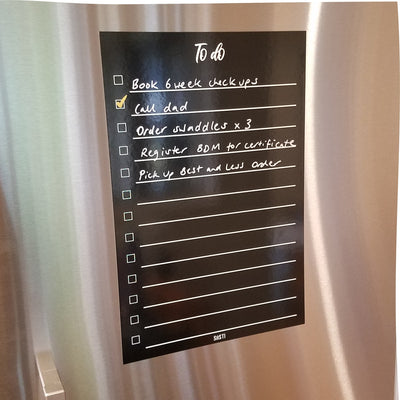 Siisti Magnetic Fridge Planners - Reusable To Do List planner on fridge