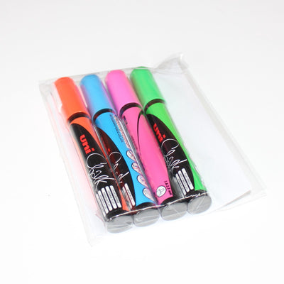 4 pack of uniball wet erase chalk marker pens