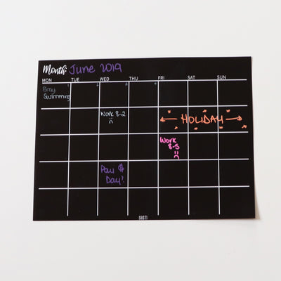 Siisti Magnetic Fridge Planner - Monthly Calendar Planner