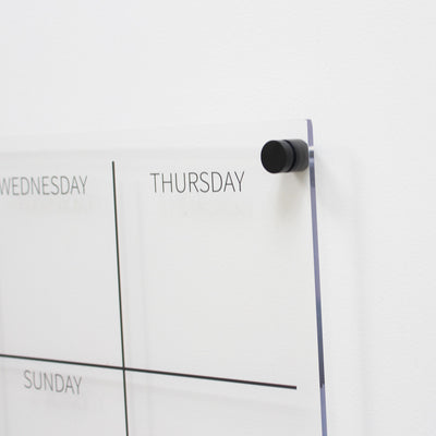 weekly wall planner clear acrylic landscape