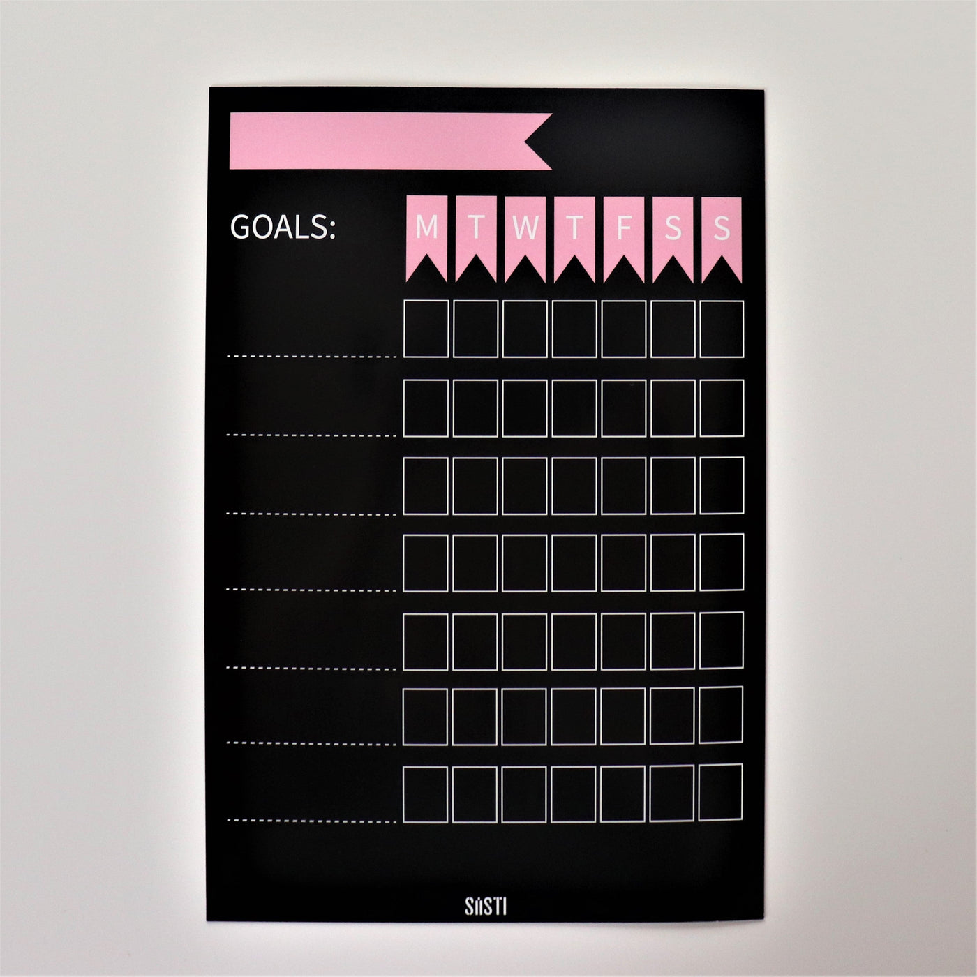 Siisti Magnetic Fridge Planner - Goal Chart