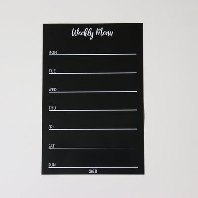 Magnetic Menu Planner - No Notes