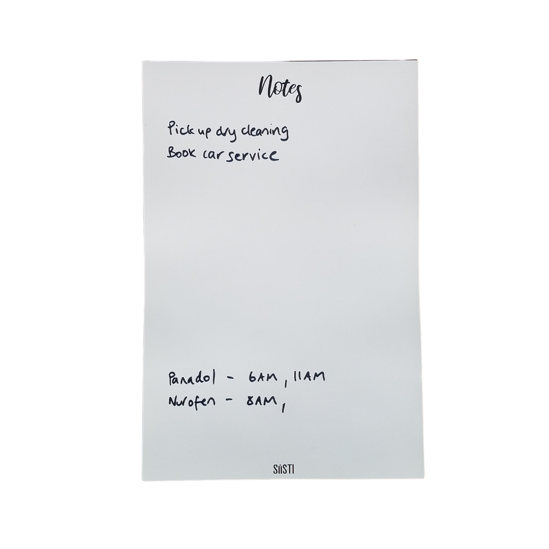 Siisti Magnetic Fridge Planner - Reusable Note Pad Planner