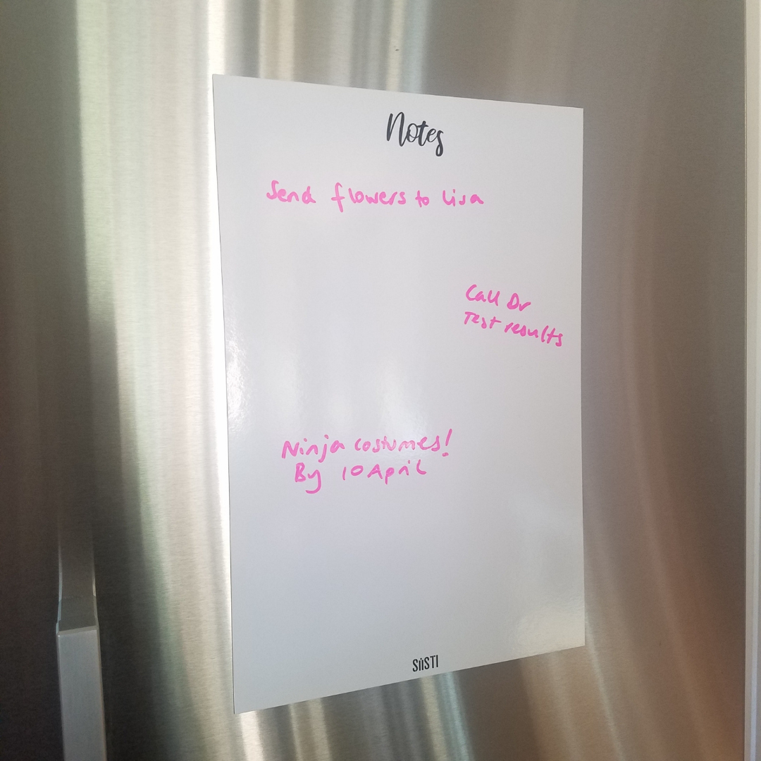 Siisti Magnetic Fridge Planner - Reusable Note Pad Planner on Fridge